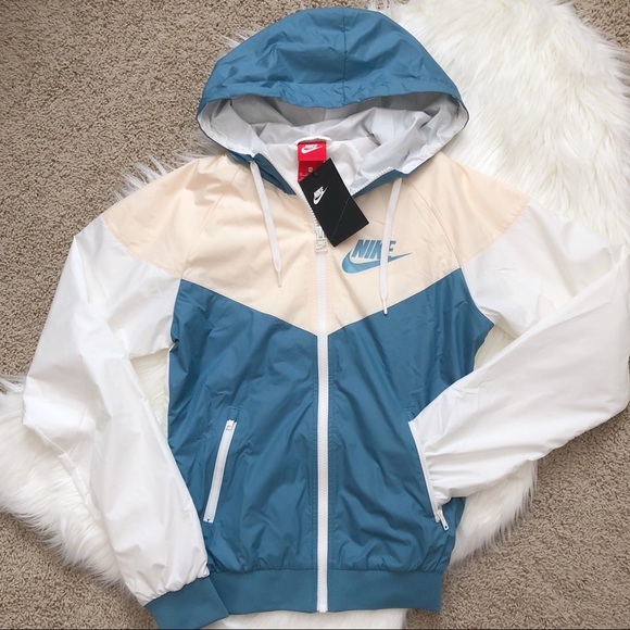 cream nike windbreaker